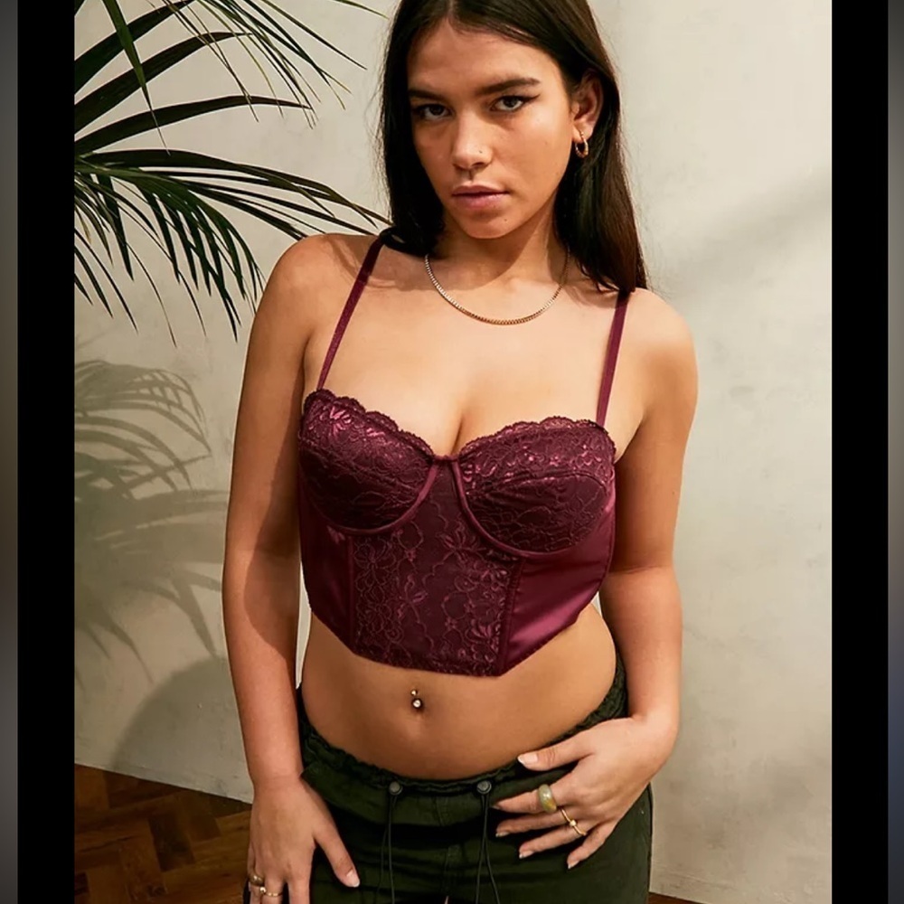 Urban Outfitters Purple Velvet Bra
